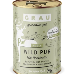 grau Adult Wild Pur 6x Hundefutter - Hochwertiges Nassfutter für Hunde