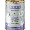 Grau Senior Hundefutter | Geflügel & Ente | 6x Nassfutter für Hunde