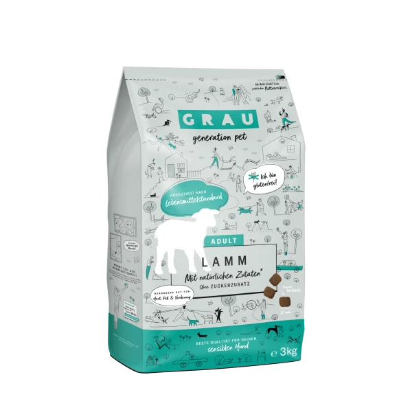 Grau Excellence Classic Adult Dog | Mit Lamm - Premium Hundefutter für ausgewogene Ernährung 1 Grau Excellence Classic Adult Dog | Mit Lamm - Premium Hundefutter für ausgewogene Ernährung