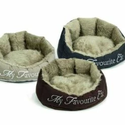 Beeztees Katzenschlafplatz My Favourite Cat - Kuscheliges Katzenbett 55x45x28cm für gemütliche Schlafplätze