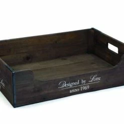 Beeztees Wooden Schlafplatz für Katzen, 100x70x25cm - Gemütliches Kuschelbett aus Holz