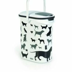 Beeztees Container Silhouette Hundefutterbehälter, 10 Liter - Praktischer Aufbewahrungsbehälter für Hundefutter