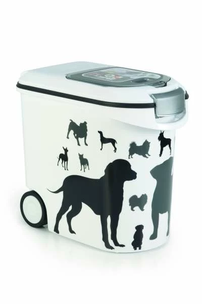 Beeztees Container Silhouette Hundefutterbehälter, 35 Liter - Praktischer Aufbewahrungsbehälter für Hundefutter 1 Beeztees Container Silhouette Hundefutterbehälter, 35 Liter - Praktischer Aufbewahrungsbehälter für Hundefutter
