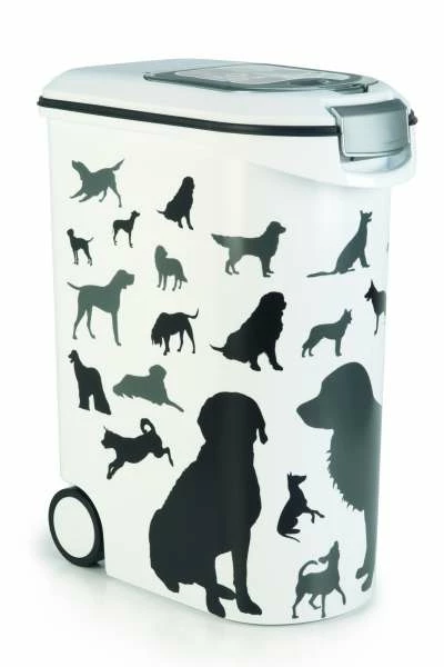 Beeztees Container Silhouette Hund, 54 Liter - Praktischer Aufbewahrungsbehälter für Hundefutter & Zubehör 1 Beeztees Container Silhouette Hund, 54 Liter - Praktischer Aufbewahrungsbehälter für Hundefutter & Zubehör
