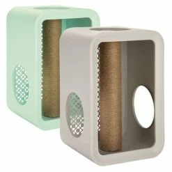 Beeztees Katzenhaus Cat Cube | Kratz- und Schlafplatz für Katzen | Hochwertiges Katzenbedarf