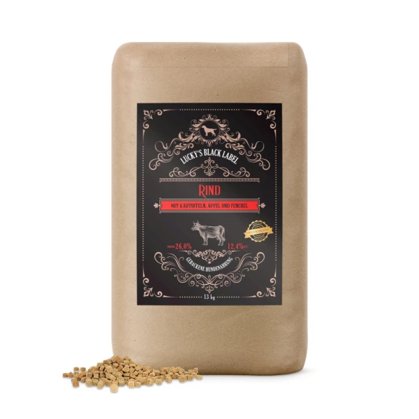 BLACK LABEL Mit Rind | Getreidefreies Hundefutter | Hochwertiges Trockenfutter für Hunde 1 BLACK LABEL Mit Rind | Getreidefreies Hundefutter | Hochwertiges Trockenfutter für Hunde