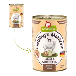 GranataPet Lieblings's Mahlzeit | Lamm & Kartoffel | 6 Dosen Hundenassfutter | Hochwertiges Nassfutter für Hunde