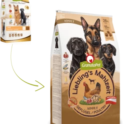 GranataPet Adult Hundefutter mit Geflügel - Liebling's Mahlzeit | Hochwertiges Trockenfutter für ausgewachsene Hunde