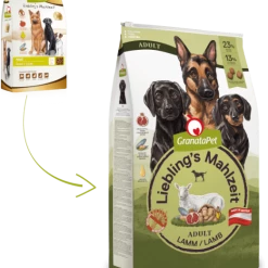 GranataPet Adult Hundefutter mit Lamm - Liebling's Mahlzeit | Hochwertiges Trockenfutter für Hunde