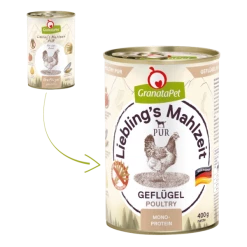 GranataPet Lieblings's Mahlzeit | Geflügel Pur | 6 Dosen Hundenassfutter | Hochwertiges Nassfutter für Hunde