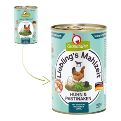 GranataPet Lieblings's Mahlzeit Hundenassfutter mit Huhn & Pastinaken | 6 Dosen | Hochwertiges Nassfutter für Hunde