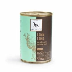LILA LOVES IT Lamm mit Süßkartoffel | Sensitiv Hundefutter | 6 Dosen Nassfutter für Hunde