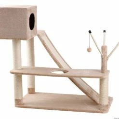 Karlie Kratzbaum Fancy, Beige, 100x58x110 cm - Hochwertiger Kratzbaum für Katzen