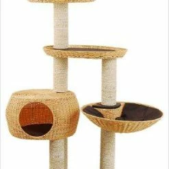 Karlie Kratzbaum Outdoor-III, 103x58x158cm – Robuster Kratzbaum für Freigänger-Katzen