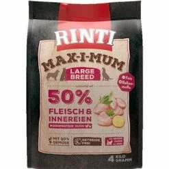 Rinti Max-I-Mum Large Breed Trockenfutter mit Fleisch und Innereien für große Hunde