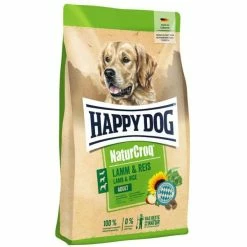 HAPPY DOG HappyDog Natur-Croq Hundefutter mit Lamm & Reis - Premium Trockenfutter für Hunde