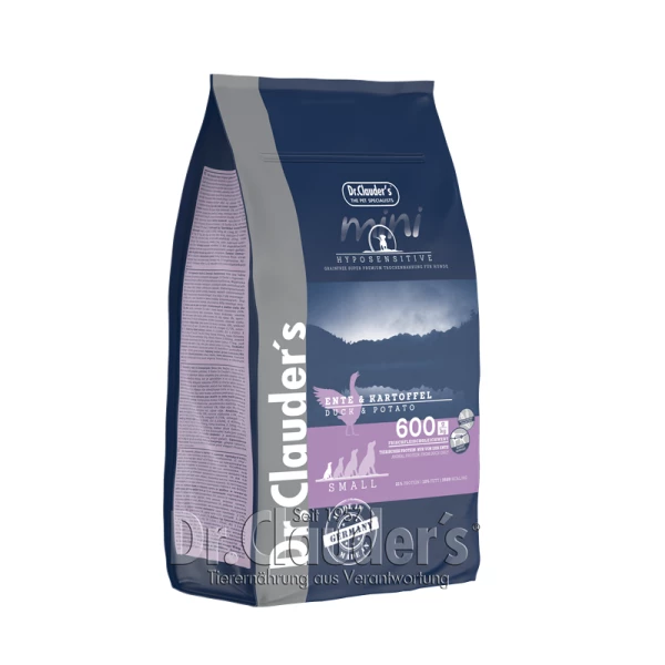 DR. CLAUDERS Best Choice Hyposensitive Mini Trockenfutter mit Ente & Kartoffeln, 2 kg - Hypoallergenes Hundefutter für sensible Hunde 1 DR. CLAUDERS Best Choice Hyposensitive Mini Trockenfutter mit Ente & Kartoffeln, 2 kg - Hypoallergenes Hundefutter für sensible Hunde