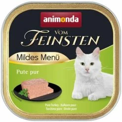 Animonda Vom Feinsten MILD Nassfutter mit Pute für Katzen, 32 x 100g