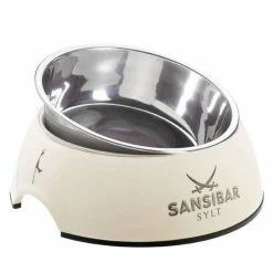 Hunter Melamin-Napf Sansibar, Weiß - Design Fressnapf für Katzen