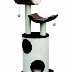 Nobby Kratzbaum Kaduna, Beige-braun, 45x45x118cm - Hochwertiger Kratzbaum für Katzen