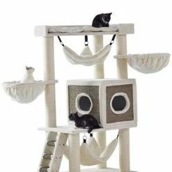 Nobby Kratzbaum JUAN | 166 cm Höhe | Kratzbaum für Katzen | Stabiles Katzenklettergerüst