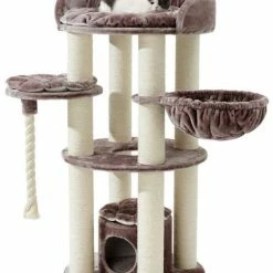 Nobby Kratzbaum ARDA | 138 cm Kratzbaum für Katzen | Stabiles Katzenkratzbaum mit Spielzeug | Katzenspielzeug und Kratzbaum in einem