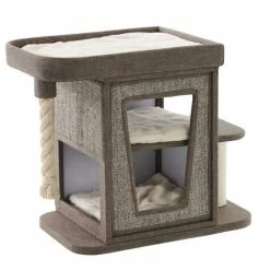 Nobby Kratzbaum ULVI | Braun | 76 cm | Kratzbaum für Katzen | Stabiles Katzenklettergerüst