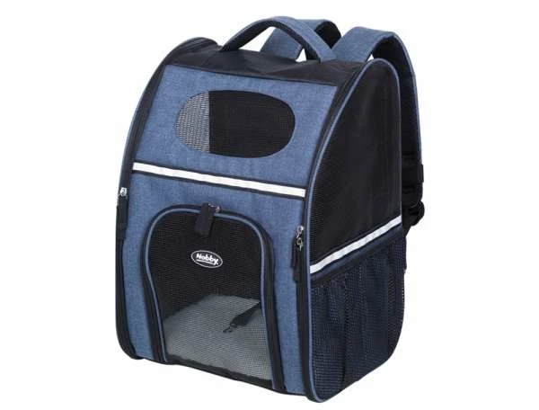Nobby Rucksack RANA | Blau | Leinenoptik | 32 x 25 x 42 cm | Transporttasche für Hunde 1 Nobby Rucksack RANA | Blau | Leinenoptik | 32 x 25 x 42 cm | Transporttasche für Hunde
