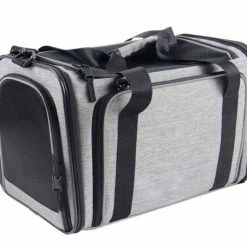 Nobby Tasche EXTEND | Grau | 45 x 28 x 28 cm | Transporttasche für Hunde | Robuste Hundetransporttasche