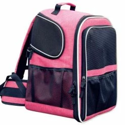 Nobby Rucksack EXTEND | Pink | 32 x 28 x 41 cm | Transporttasche für Hunde | Robuster Hundetransport