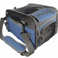 Nobby Fahrradtasche TOUR | Blau | 45 x 28 x 28 cm | Transporttasche für Hunde | Hundebedarf