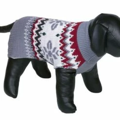 Nobby Hundepullover PIANA | Grau Mit Wintermuster – Warme Hundebekleidung für kalte Tage