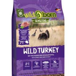 Wildborn Wild Turkey Trockenfutter für Hunde - Hochwertiges Hundefutter mit Wildfleisch