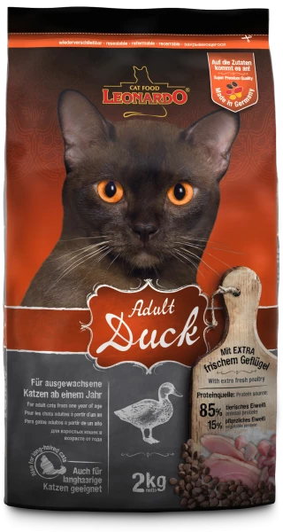 Leonardo Adult Katzen Trockenfutter mit Ente - Hochwertiges Trockenfutter für ausgewachsene Katzen 1 Leonardo Adult Katzen Trockenfutter mit Ente - Hochwertiges Trockenfutter für ausgewachsene Katzen