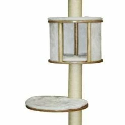 KERBL Wandkratzbaum Dolomit | Weiß | Hochwertiger Kratzbaum für Katzen