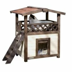 KERBL Katzenhaus 4-Seasons Deluxe – Luxus Katzen-Schlafplatz für alle Jahreszeiten