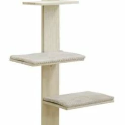 KERBL Wandkratzbaum Timber | Natur/Taupe | Kratzbaum für Katzen | Design Kratzbäume