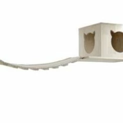 KERBL Katzenspielplatz Top | Natur/Weiss | Hochwertiger Kratzbaum für Katzen