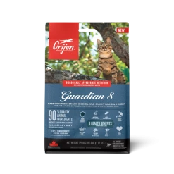 Orijen Cat Guardian 8 | Getreidefreies Trockenfutter mit Huhn & Lachs für Katzen | Hochwertiges Katzenfutter