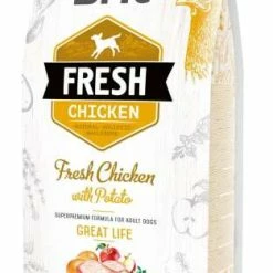 BRIT Fresh Adult Hundetrockenfutter mit Huhn | 12 kg | Premium Trockenfutter für Hunde