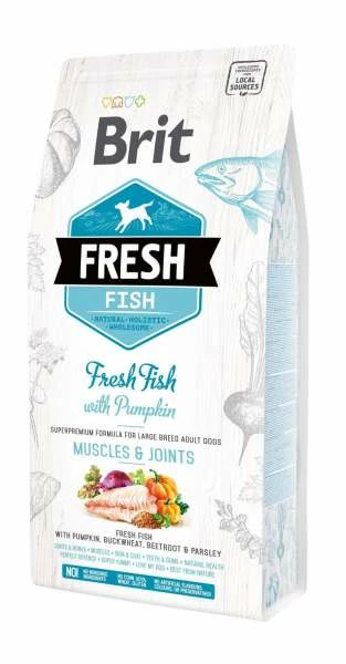 BRIT Fresh Adult Hundetrockenfutter mit Fisch | 12 kg | Premium Trockenfutter für Hunde 1 BRIT Fresh Adult Hundetrockenfutter mit Fisch | 12 kg | Premium Trockenfutter für Hunde