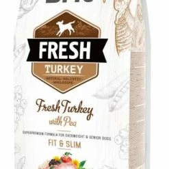 BRIT Fresh Adult Fit & Slim Hundetrockenfutter mit Truthahn | 12 kg | Premium Trockenfutter für Hunde
