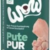 WOW PUR Single Protein Hundefutter mit Pute | 6x 400g | Hochwertiges Nassfutter für Hunde