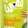 WOW Ergänzungsfutter für Hunde | 100% Gemüse & Obst | 6x 400g Nassfutter | Gesundes Hundefutter