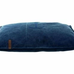 Trixie BE NORDIC Kissen Föhr | Dunkelblau | Hundebett für Hunde | Bequemer Schlafplatz