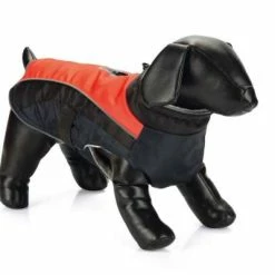Karlie Hundemantel SABY | Rot-Schwarz – Robuster & Stylischer Hundemantel für Hunde