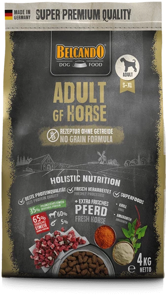 BELCANDO Adult GF Horse Hundefutter - Premium glutenfreies Hundefutter für ausgewogene Ernährung 1 BELCANDO Adult GF Horse Hundefutter - Premium glutenfreies Hundefutter für ausgewogene Ernährung