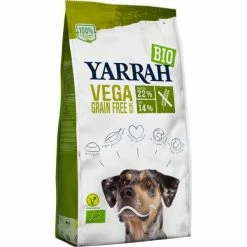 Yarrah Dog BIO Adult VEGA Grainfree | Vegetarisches & Getreidefreies Hundefutter für erwachsene Hunde