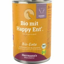 Herrmanns Select Sensible Hundefutter mit Bio Ente, Fenchel & Buchweizen | Glutenfrei | Premium Hundefutter