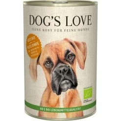 Dogs Love Bio Menü mit Bio-Pute, Amaranth, Kürbis & Petersilie | Glutenfreies Nassfutter für Hunde | 6x Hundefutter